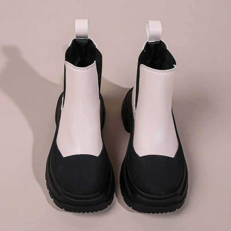 Chelsea Boots Platform Chunky Women Shoes 2022 New Winter Casual Sports Shoes Snow Ankle Boots Punk Goth Fad Mujer Zapatillas