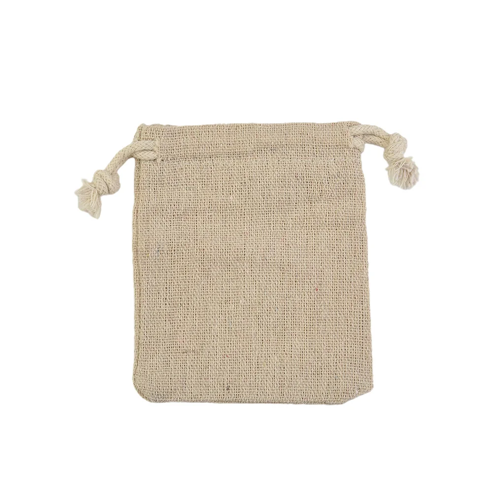 

50PCS Gift Boxes Set Small Linen Jute Drawstring Pouch Wedding Party Favours Sack Packaged Snacks Party Supplies