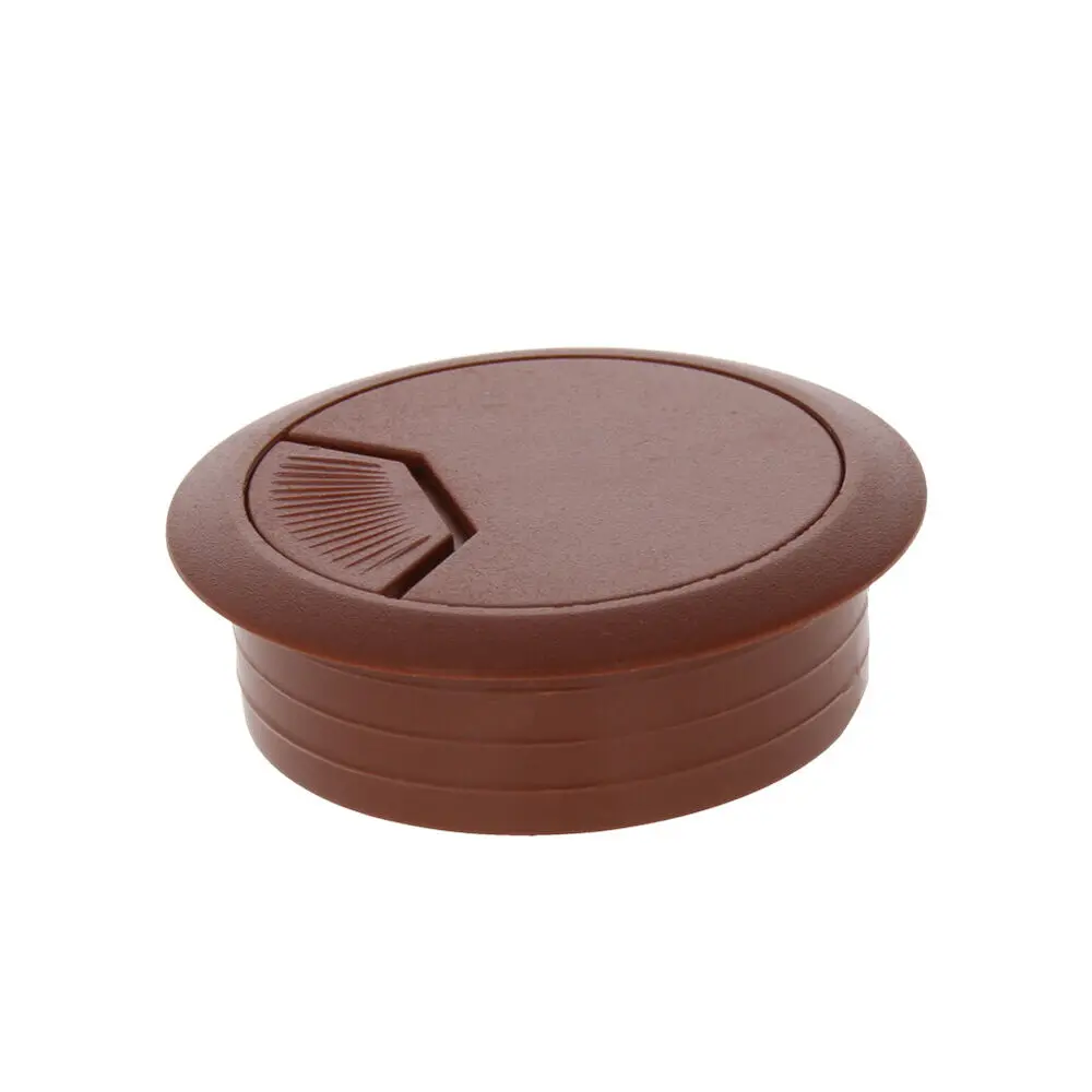 

35/50/53/60/80mm Computer Desk Plastic Grommet Table Cable Tidy Wire Hole Cover