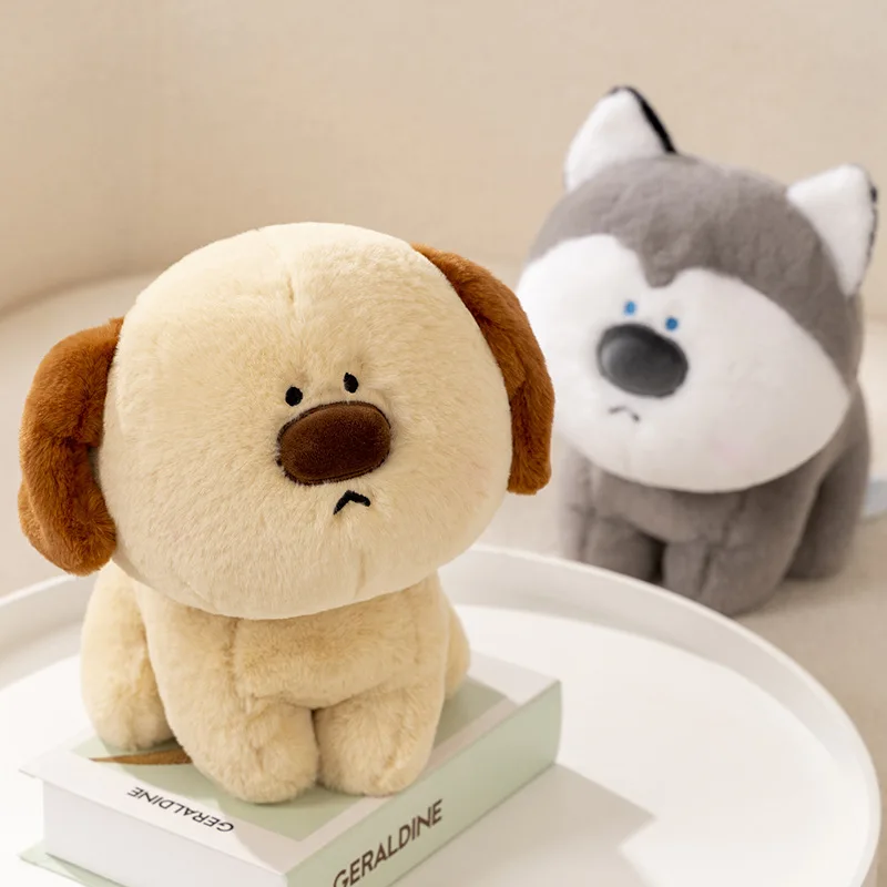 

18/28cm Plush Doll Dog Puppy Toy Realistic Stuffed Husky Corgi Chow Akita Baby Soft Cuddly Dog Dolls for Children Lovely Gifts