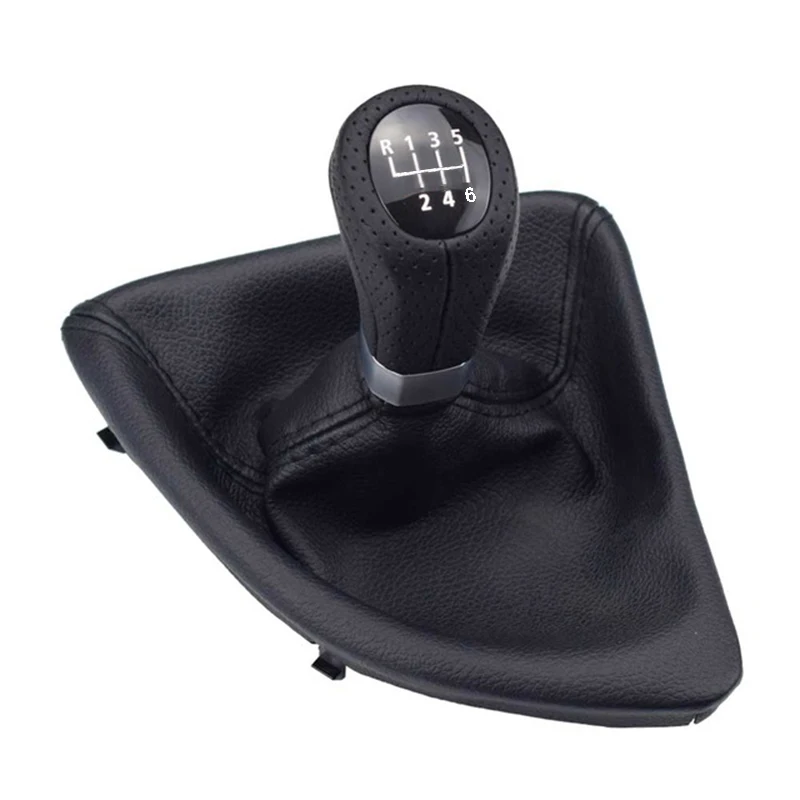 

5 Speed 6 Speed Gear Shift Knob With Boot Fit for BMW E87 X1 Left / Right Drive Gear Lever Knob With M Logo