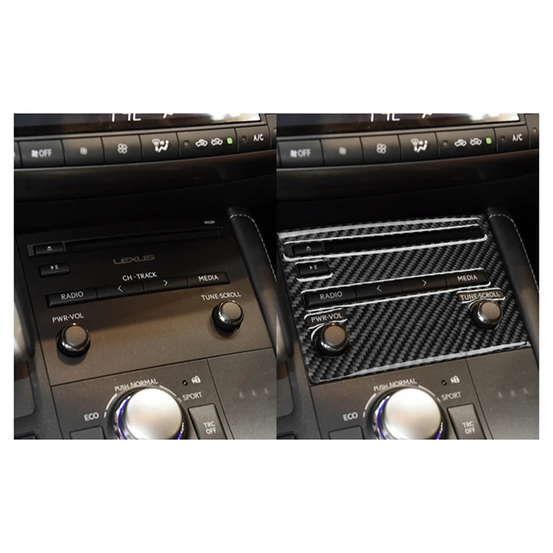 Черные наклейки из углеродного волокна декоративные аксессуары для салона