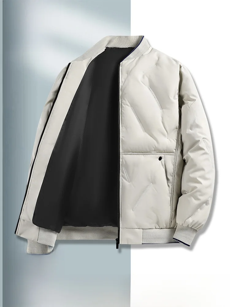 Woodpecker новинка 2024 зимний пуховик мужская свободная короткая повседневная куртка