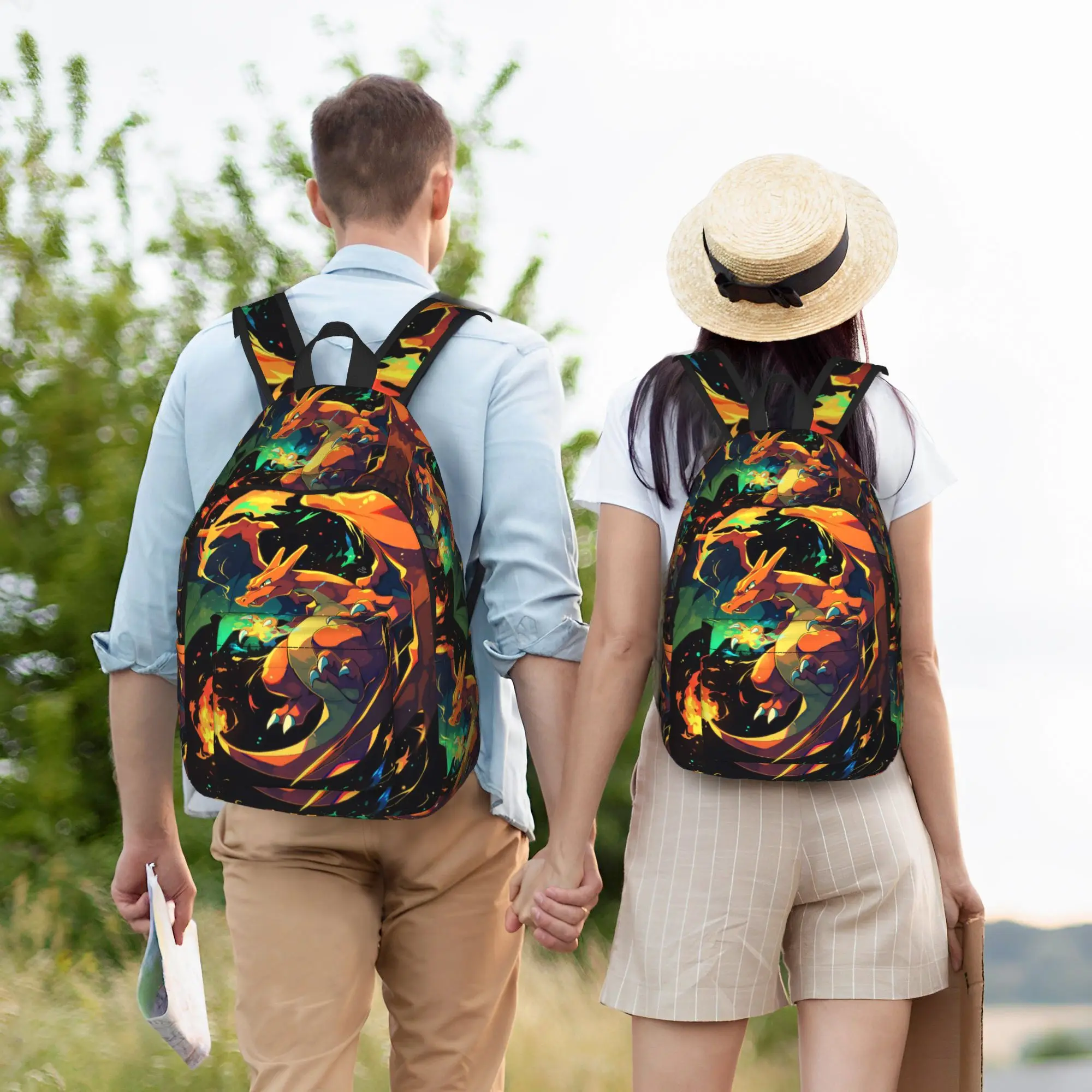 Модный рюкзак Pokemon Charizard Mochilas, супер качество, для работы, офиса, ретро, моющийся, рюкзак в стиле ретро (art.: 3920dae1ce670) - 3920dae1ce670