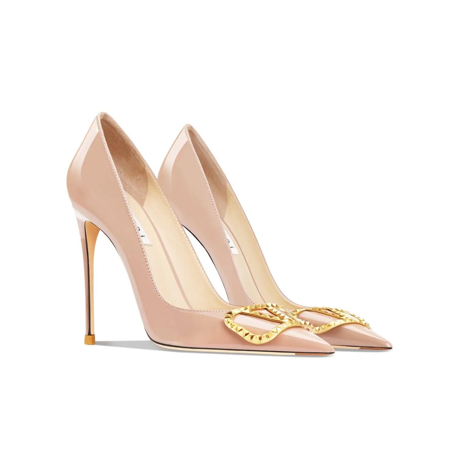 2023 Luxury Brand High Quality Women 's High Heels Fashion Classic Pointy Pumps Wedding Shoes Leather Pointed 10CM Wedding Shoes