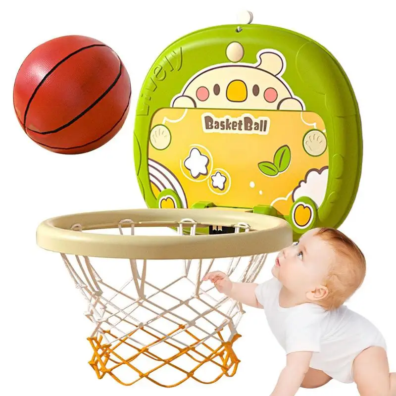 

Баскетбольное кольцо на присоске, игрушка для баскетбола и ванны, сверхмощные присоски, набор игровых мячей для ванной комнаты с Баскетбольным насосом