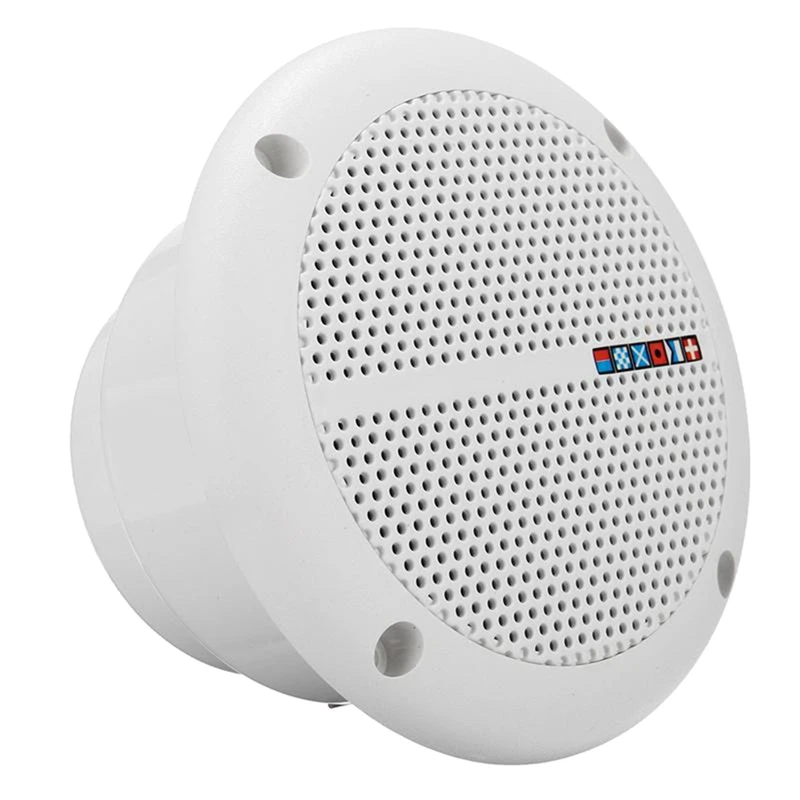 

2 Pair Waterproof Full Range Marine Boat Ceiling Wall Speakers Lawn Garden Water Resistant Install Speaker