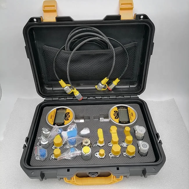 

Excavator Diagnostic Tools Digital hydraulic pressure gauges set Measuring Instruments Testing Tool 2 Gauge Test Kit