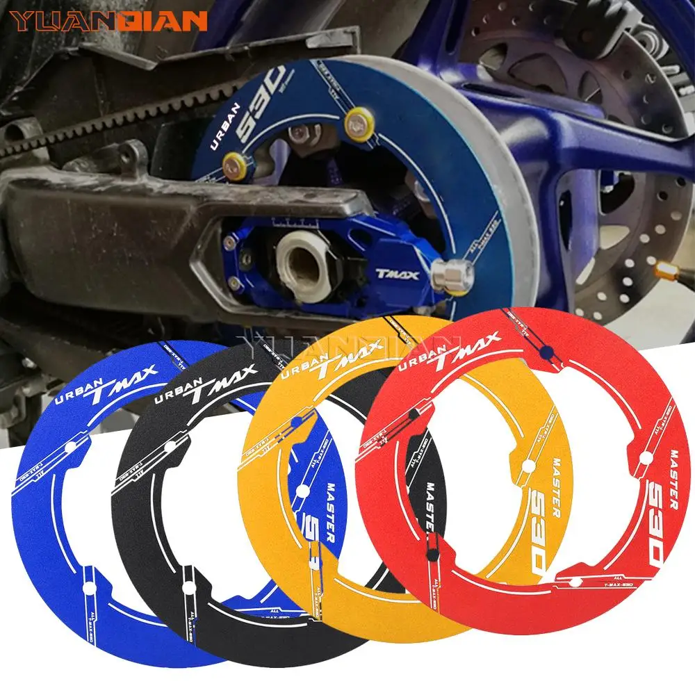 

Motorcycle Aluminum Transmission Belt Pulley Cover For YAMAHA TMAX 530 SX DX 2017 2018 2019 logo tmax 530 2023 2022 2021 2020