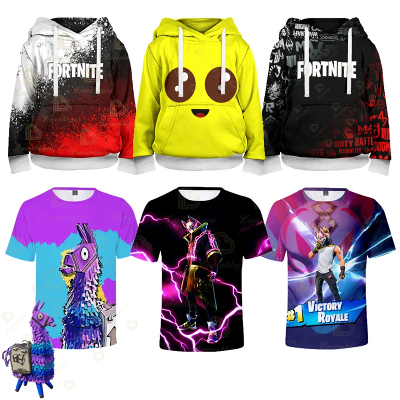 

Pop Fortnite Mens Hoodie Victory Royale Peely Top Llama Drift Print Boys Girls Cartoon Jacket Kids Pullover Sweatshirt Hoodie