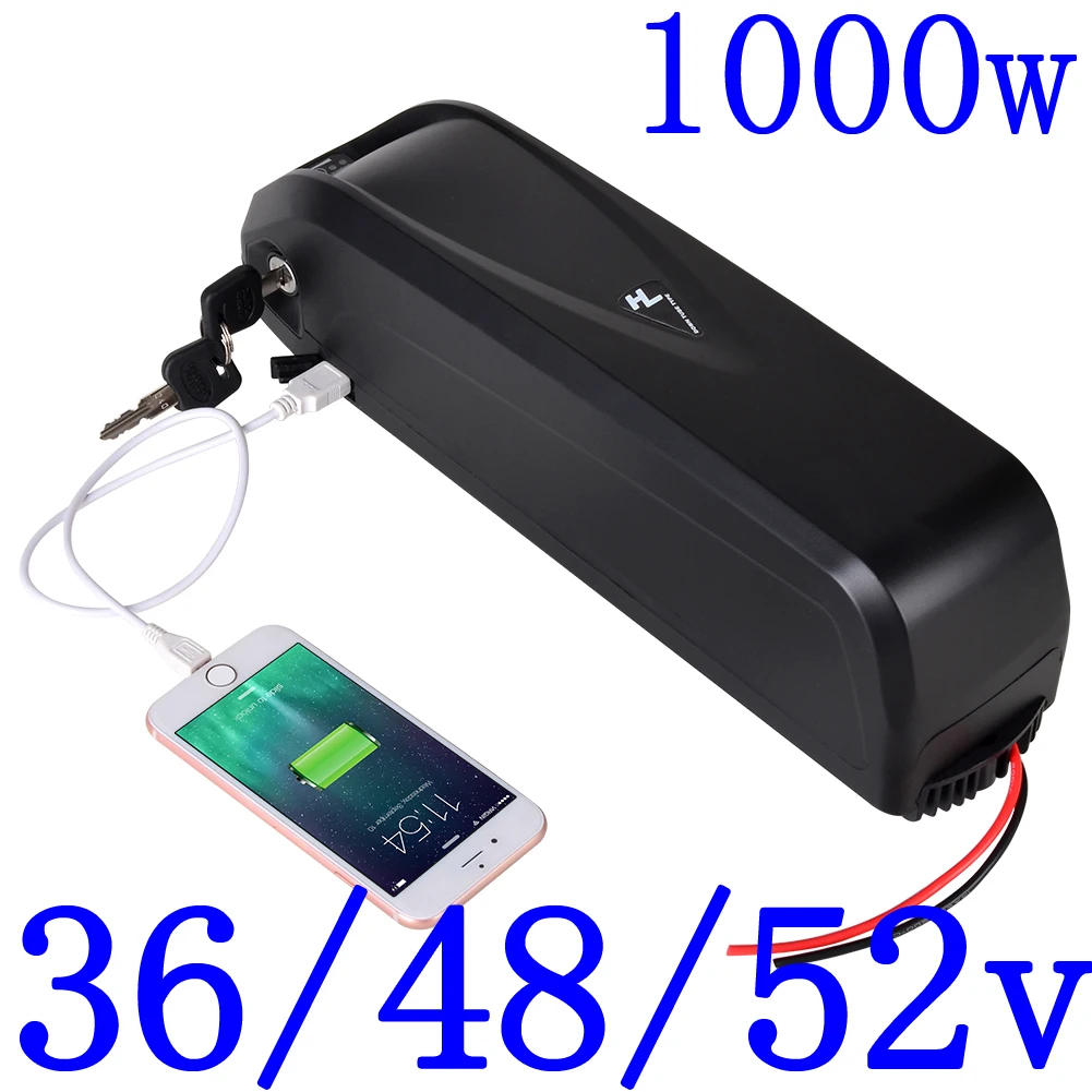

52V 48V 36V Hailong Lithium Battery 500W 750W 1000W36V 48V 52V 10AH 12AH 13AH 15AH 17AH 18AH 20AH 21AH Electric Bike Battery