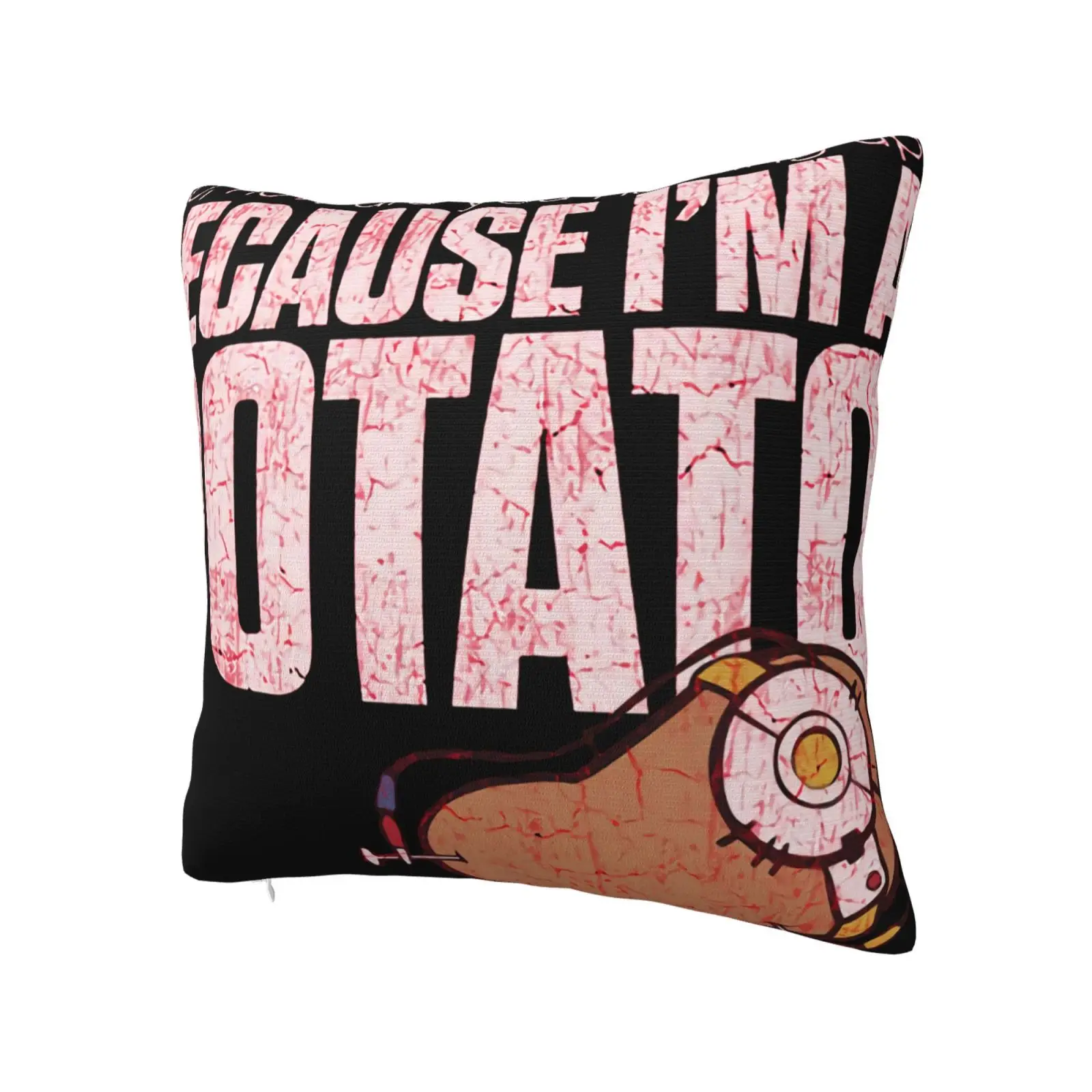 Потому что я а картофель Забавный портал чехол для подушки винтажный диван