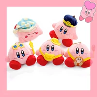 sanrio kirby key chain 8cm cute pink plush doll schoolbag pendant soft sister high quality gifts for girls friends childrens