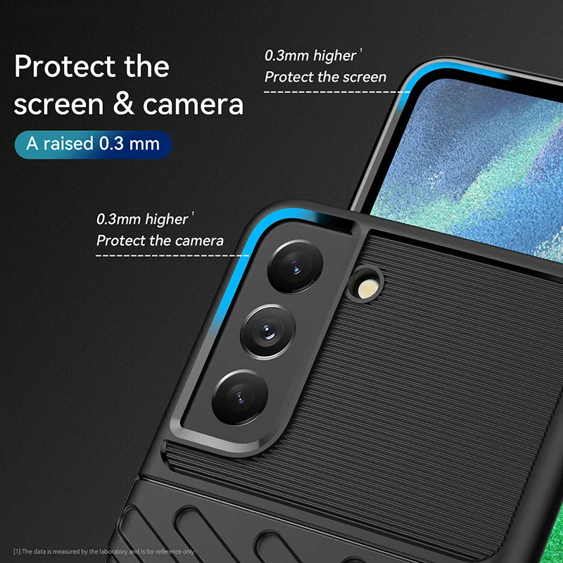 For Samsung Galaxy S21 FE 5G Case Cover Shockproof Bumper Rubber Protective Case For Samsung Galaxy S21 FE S22 S21 S20 Pro Ultra