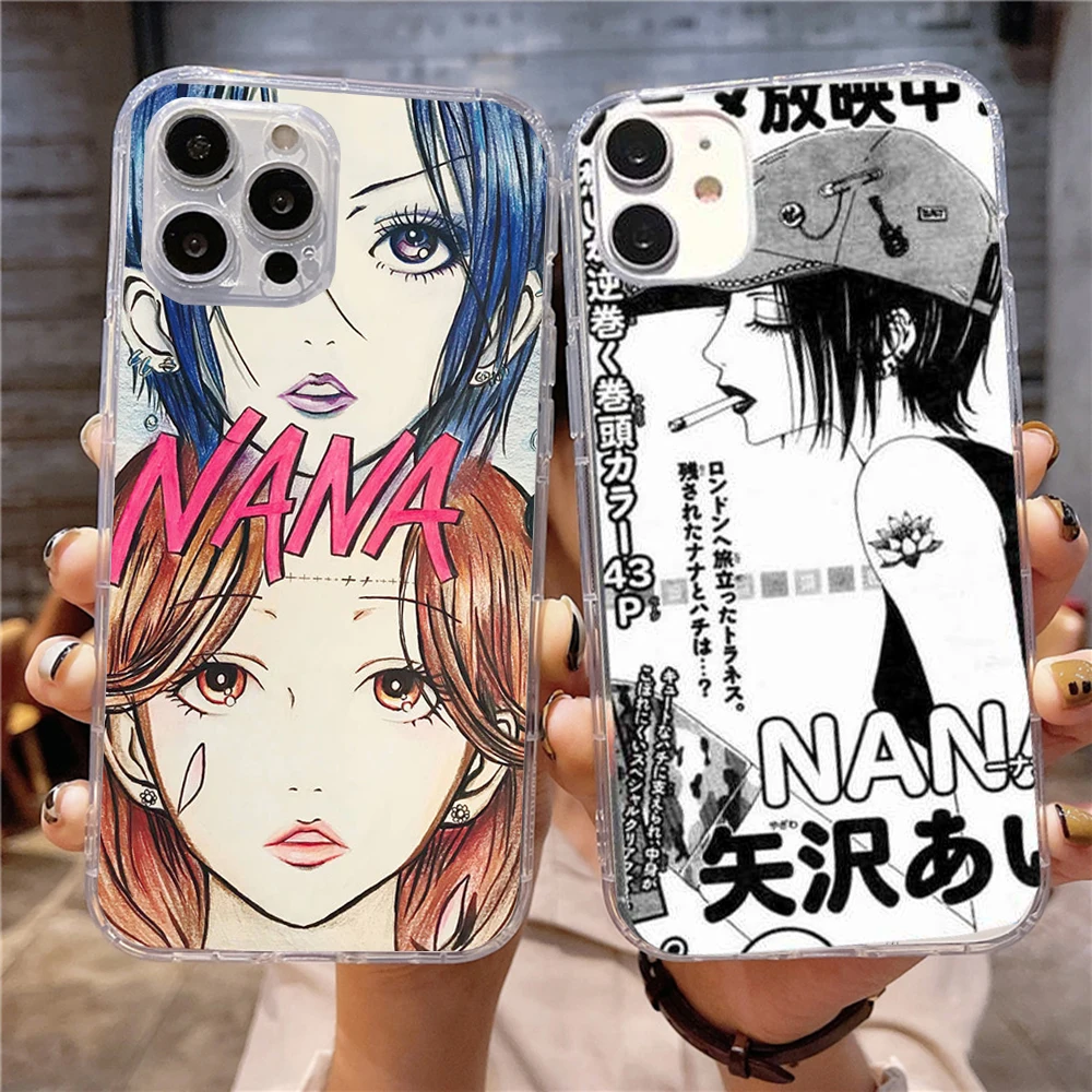 Cartoon Anime Oosaki Nana Phone Cover for iPhone 11 Case Mini XS Max X XR 6 7 8 Plus Fundas for iPhone 12 13 Pro Max Phone Cases