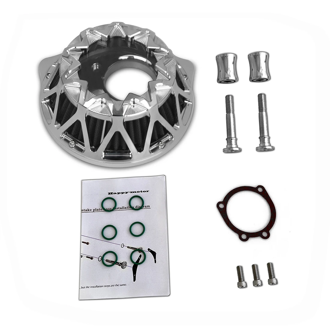 

Chromed Cross Air Cleaner breather filters for harley sportster XL883L XL1200T SuperLow iron883 48 72 1991-2022