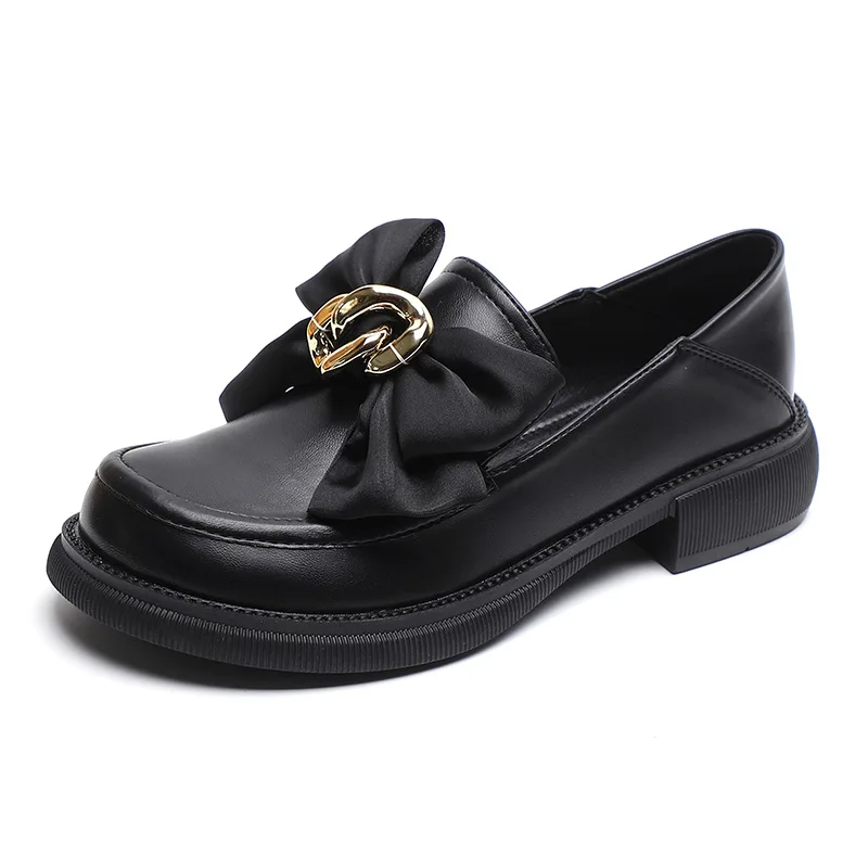

Elegant Woman Heeled Shoes for Girls 2022 Designer Luxury Pumps Woman On Heel Platform Loafers Female Bow-Knot Fashion Party New