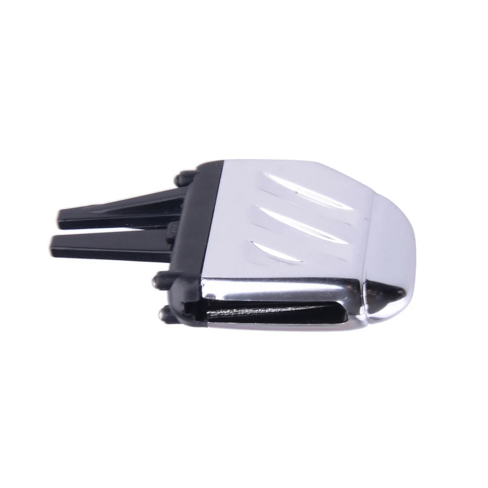

Brand New The Middle And Side Vents Air Vent Tab Clip Vents Silver Plastic&Metal Convenient Install Interior/Front
