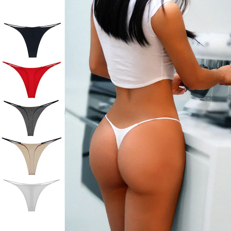 

Sexy female panties, underwear, thongs, solid colors, low-waisted waistband design