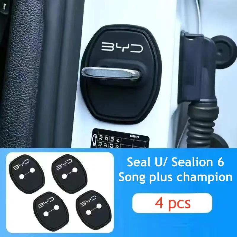 

Для BYD Sealion 6 Seal U Song Plus Champion Edition Dmi EV 2025 2024, защитный силиконовый чехол для дверного замка автомобиля, аксессуары