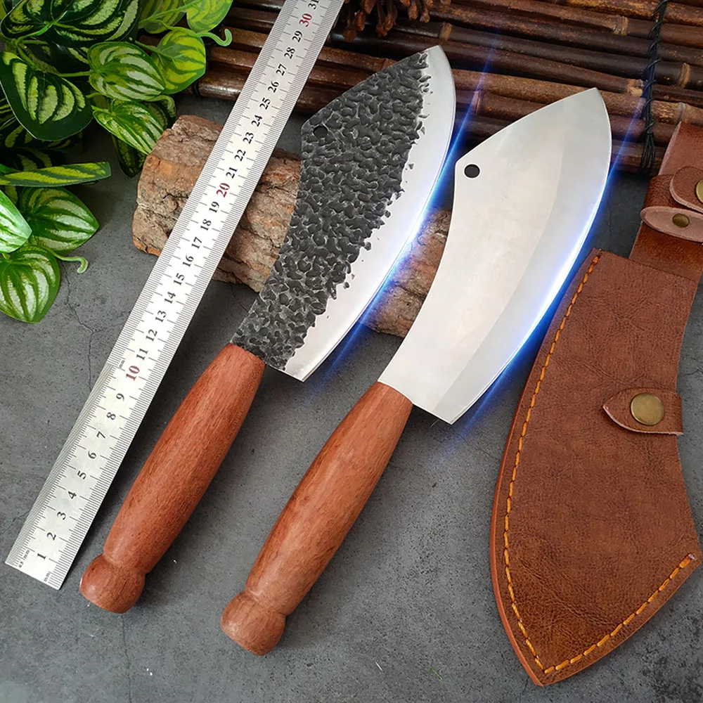 

Stainless Steel Boning Knife Meat Cleaver Fishing Slicing Knives Chopping Vegetables 5Cr15Mov Hand Forged Butcher Knives Kitchen