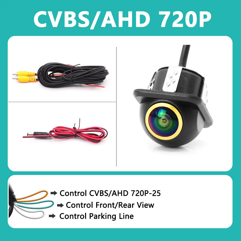 

QMKJ Новая многокнопочная камера для AHD 1080P транспортных средств, камера заднего вида, 4K HD, автомобильная камера заднего вида, сверление Universa