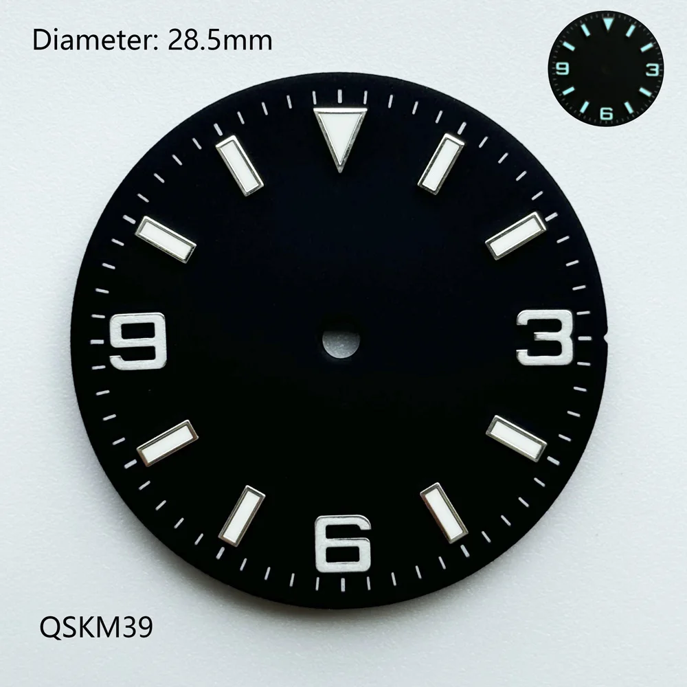 NH35 Стерильный циферблат 28 5 мм 369 Цифровой индекс Детали индивидуального логотипа