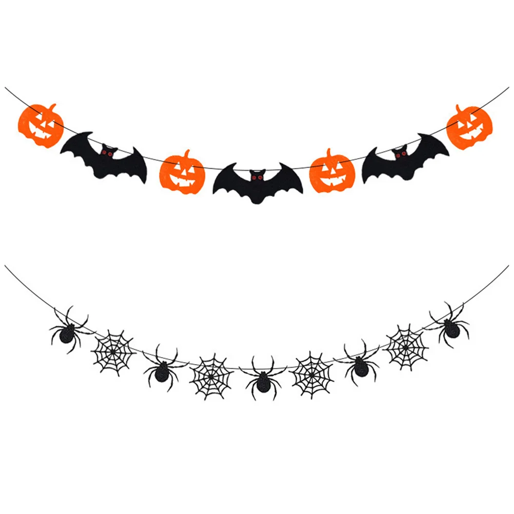 

2 шт. баннеры в виде тыквы, паук, фетровые баннеры, праздничные декорации