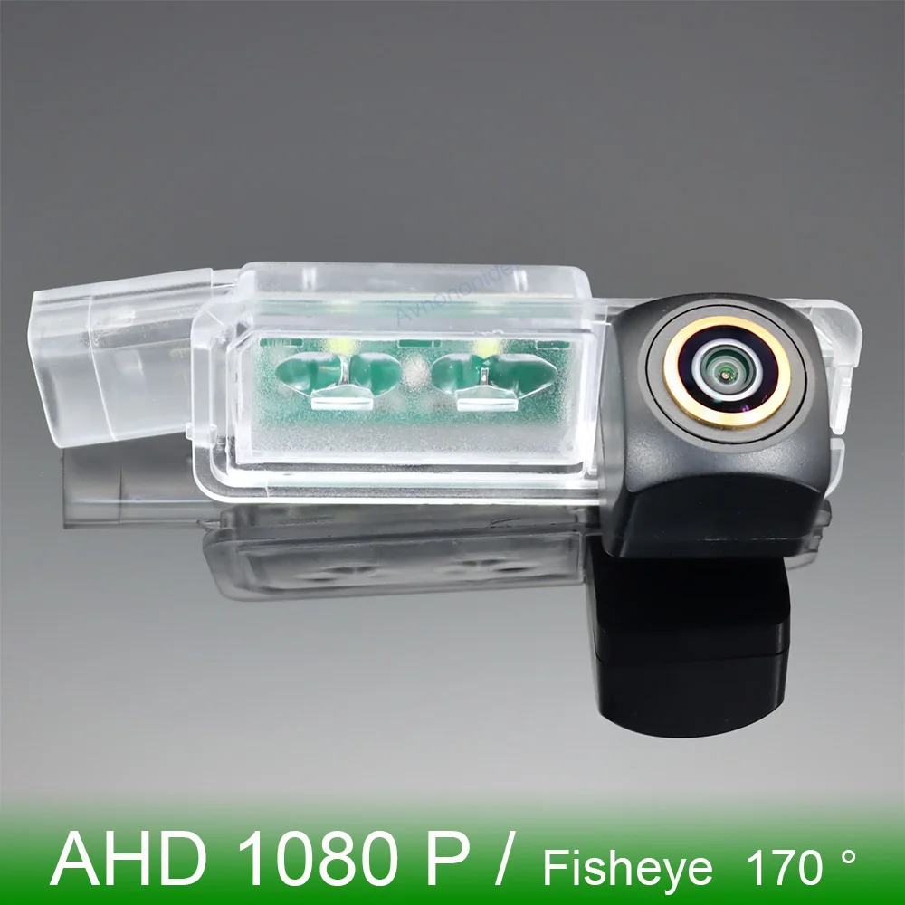 Камера заднего вида рыбий глаз золотого цвета для SEAT Ibiza 6J MK4 MK5 2008 2009 2010 2011 2012 2013 2014