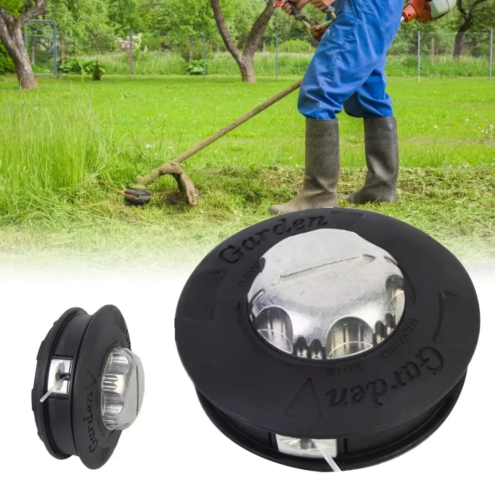 

M10 Aluminum Nylon Brush Mower Bump Spool Grass Trimmer 2 Lines Cutter Head Thread Line String Saw Grass Brush Mower