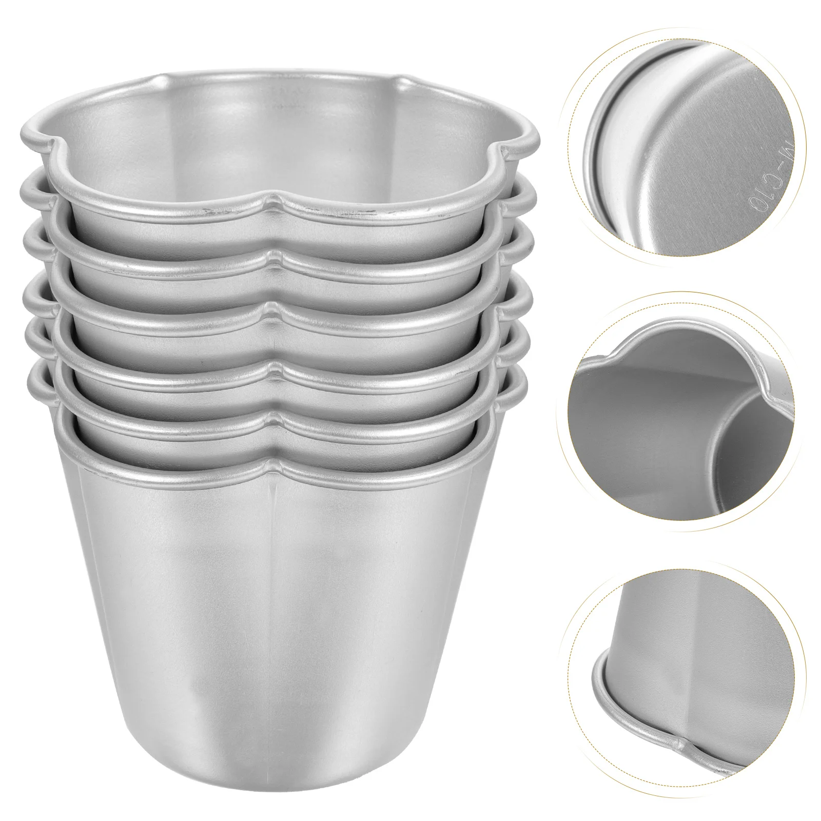 6 шт. формы для пудинга антипригарные кексов бытовые выпечки яичных пирогов