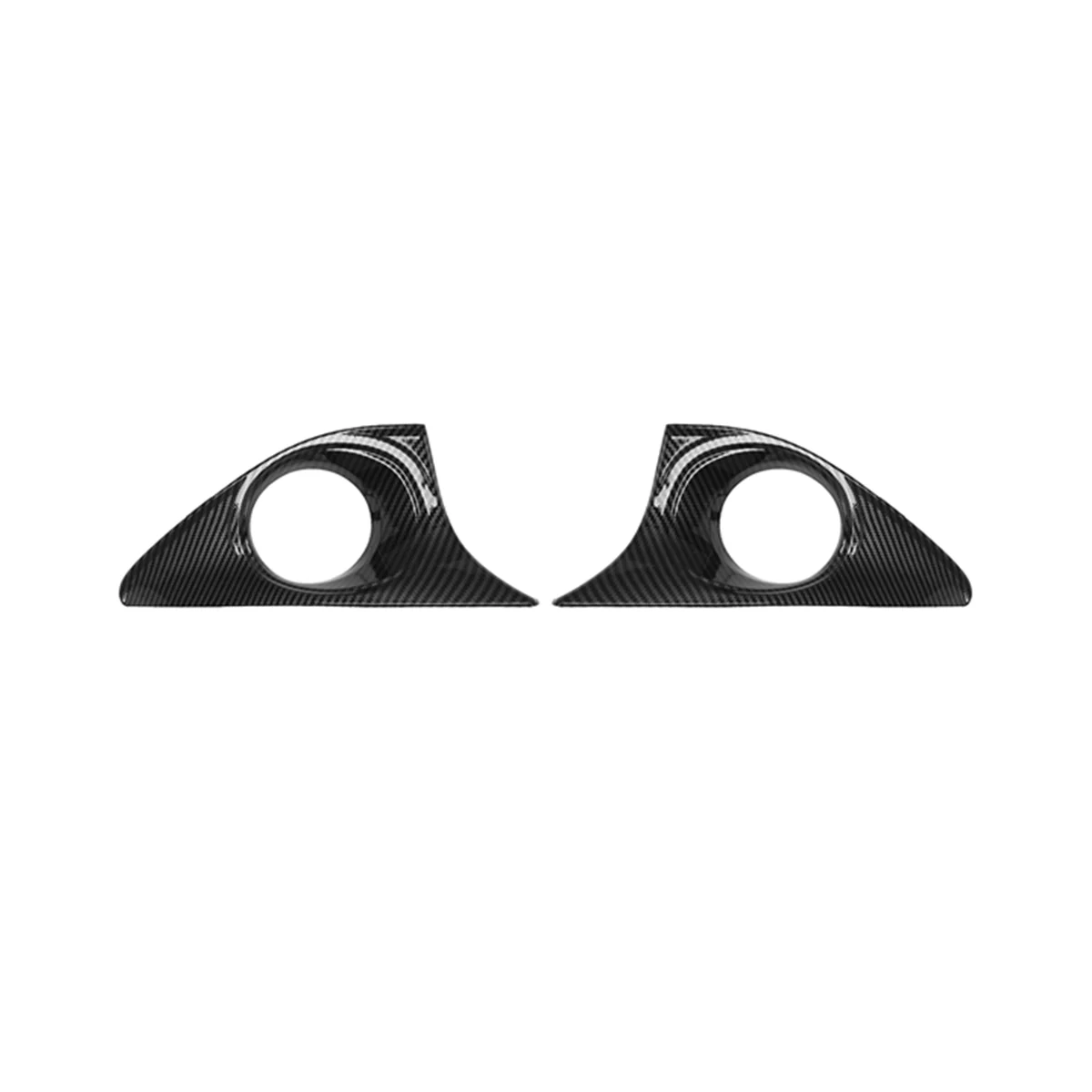 

Car Carbon Fiber Front Fog Light Lamp Cover Trim Foglight Bezel Frame Replacement for Toyota Camry 2012-2014