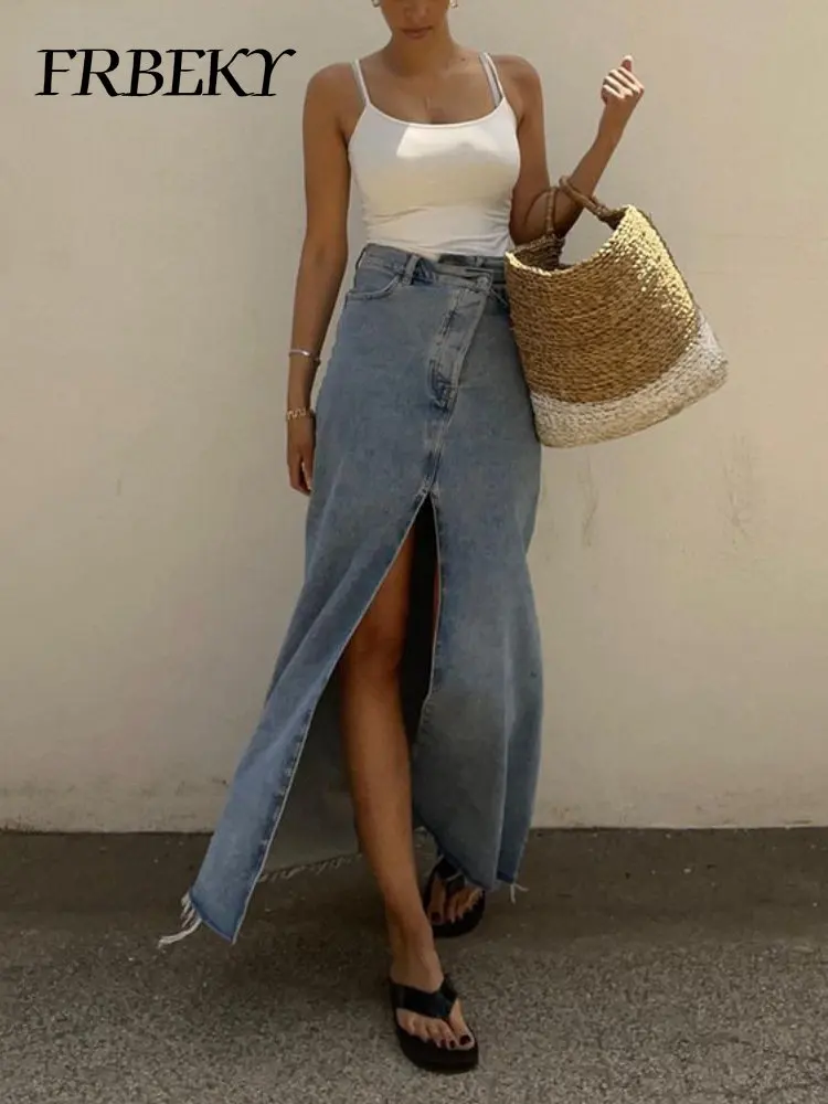 

Женская юбка, Весенняя Новая модная джинсовая юбка с высокой талией, Повседневная винтажная Модная Джинсовая юбка для женщин