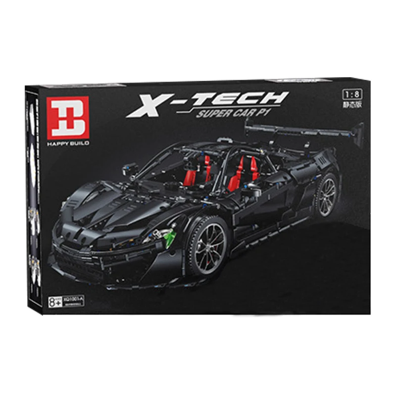 В наличии XQ1001 3686 шт. технический спортивный автомобиль строительные блоки