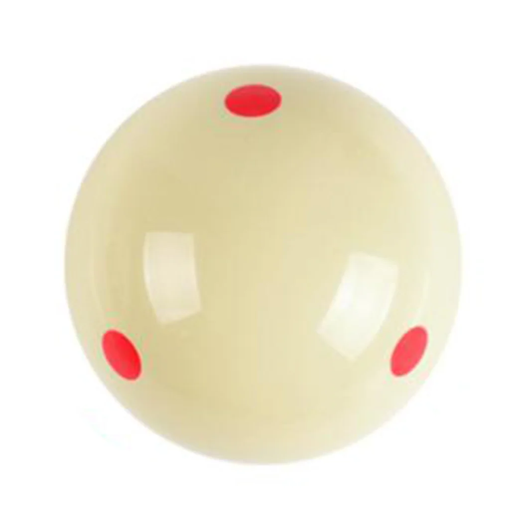 Resin Table Ball Roundness 57.2MM 6 Dot Cue Ball Pool-Billiard Spot Pool Standard 2-1/4