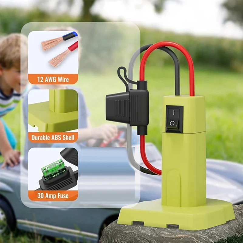 Адаптер Power Wheels для батареи Ryobi 18 В с предохранителем адаптер сделай сам Nimh/Nicd/Li-Ion