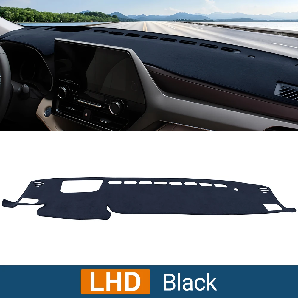 

Коврик На Приборную Панель Toyota Highlander XU70 2020-2024 / Kluger Hybrid, Солнцезащитный, Из Фланелевого Материала