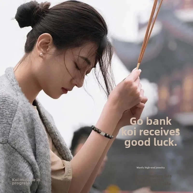 Натуральный серебряный нефритовый браслет черный камень Орфея хрустальный