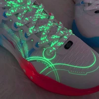 1 pair fluorescent shoelaces glowing luminous shoe laces man and woman for sneakers flat shoelace shoes boot laces accessories