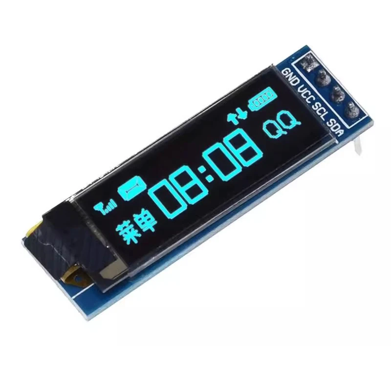 0 91-дюймовый модуль OLED-дисплея белого/синего цвета OLED 128X32 ЖК-дисплей со