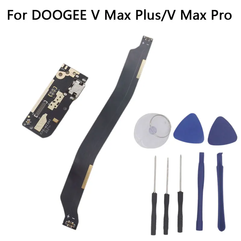 Фото Новая оригинальная USB-плата DOOGEE V Max Plus V Max Pro, плата порта зарядки с зарядкой FPC для смартфона DOOGEE V Max Plus №1