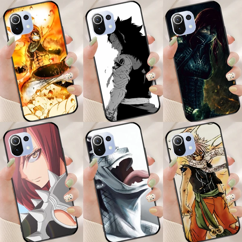 Чехол с изображением Феи хвоста Erza Natsu Gajeel для Xiaomi Mi 11T Pro 10T 11 Lite, чехол для телефона POCO X3 NFC M3 M4 Pro F2 F3