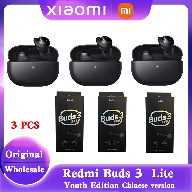 

Беспроводные наушники XIAOMI Redmi Buds 3 Lite Xiaomi Youth Edition, Tws, Bluetooth, игровая гарнитура с сенсорным управлением, оптом