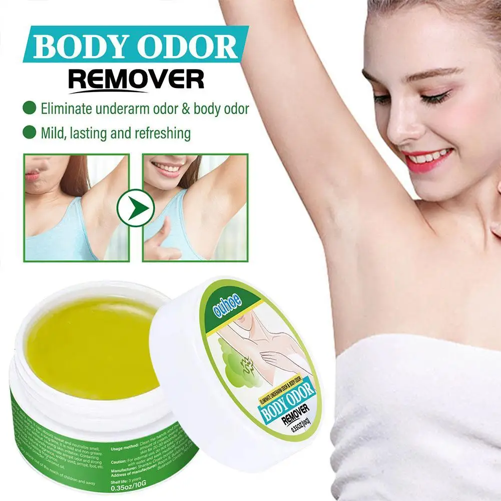 

10g Odor Removal Cream Underarm Antiperspirant Deodorant Remove Foot Odor Body Odor Refreshing Body Eliminate Bad Smell