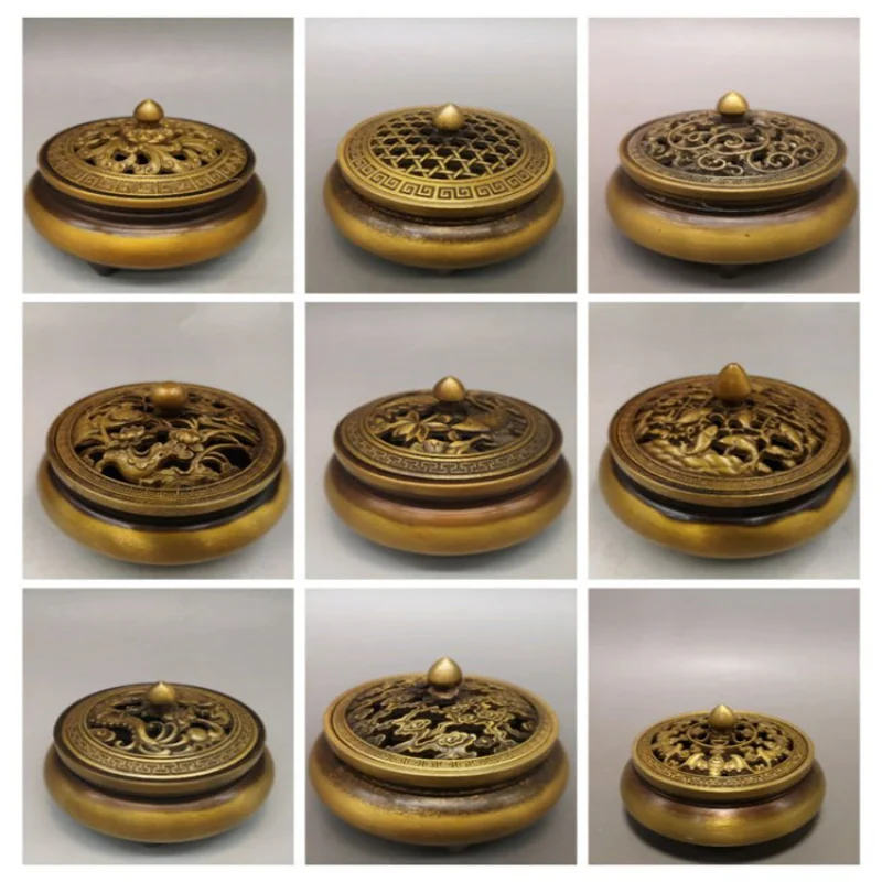 Антикварные разные антикварные потертые бронзовые поделки Gulong Нижняя плита