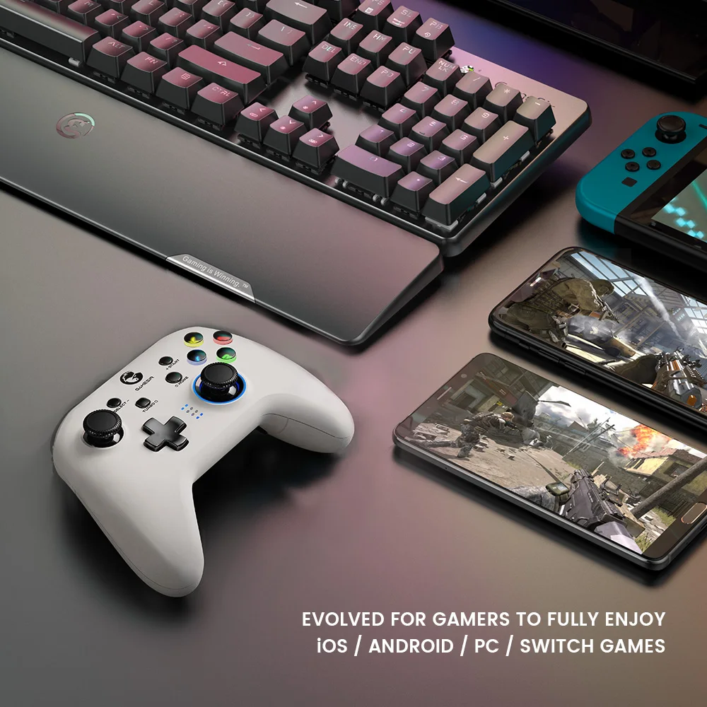 

GameSir T4pro 2.4G Wireless Gaming Controller to Nintendo Switch OLED Apple Arcade Android mobile game controller MFi Games