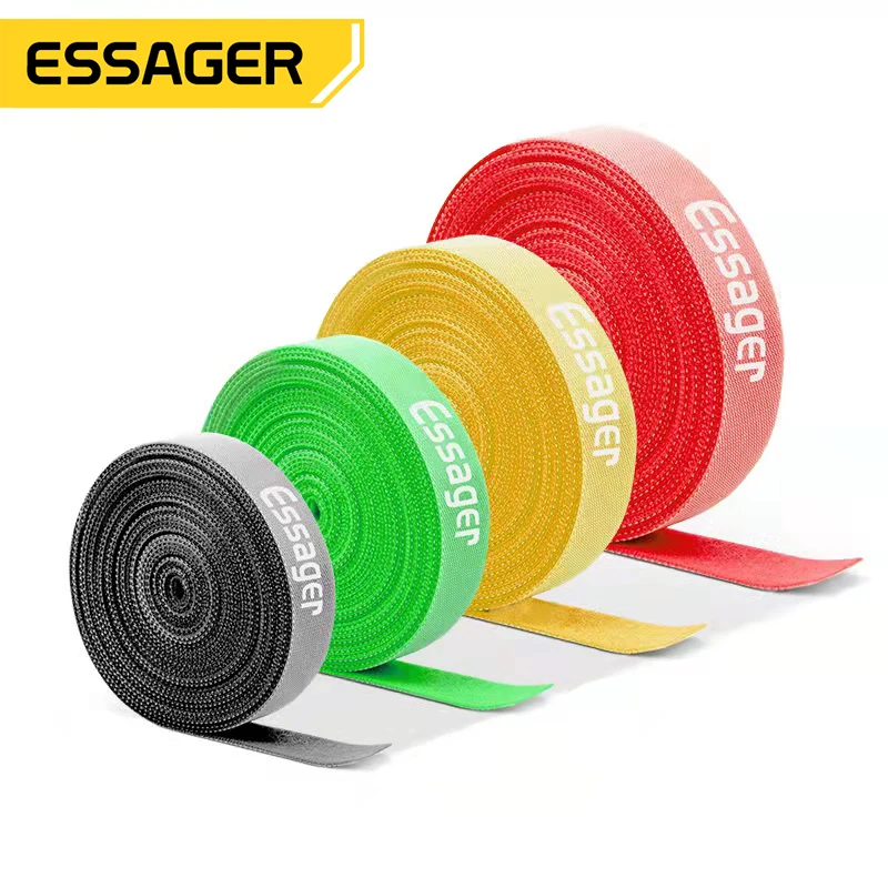 

Essager Cable Organizer Wire Winder Clip For iPhone USB TypeC Cable Protection Earphone Mouse Charger Cord Protector Management