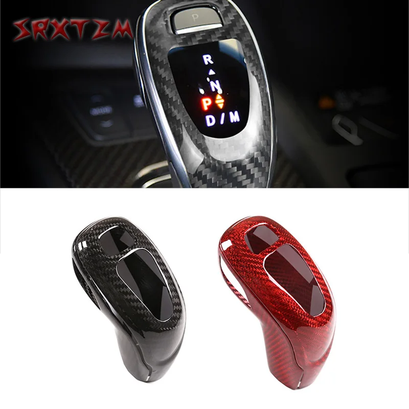 

For Cadillac CT5 2020-2022 Carbon Fiber Black Center Console Gear Shift Knob Trim Cover