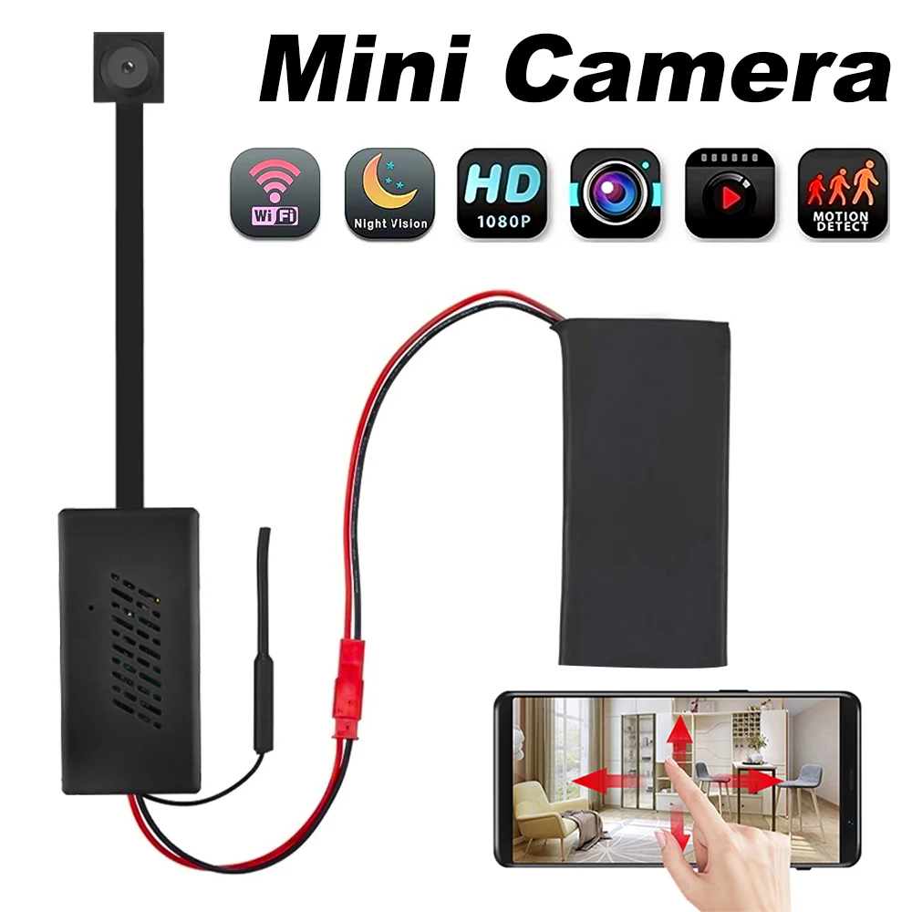 

Мини-камера 1080P HD Wi-Fi беспроводная с датчиком движения