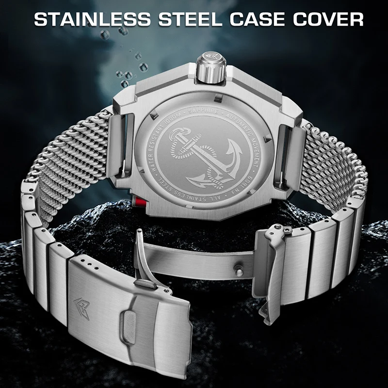 LIGE Мужские Роскошные Автоматические Механические Часы Водонепроницаемые 2024 М Со